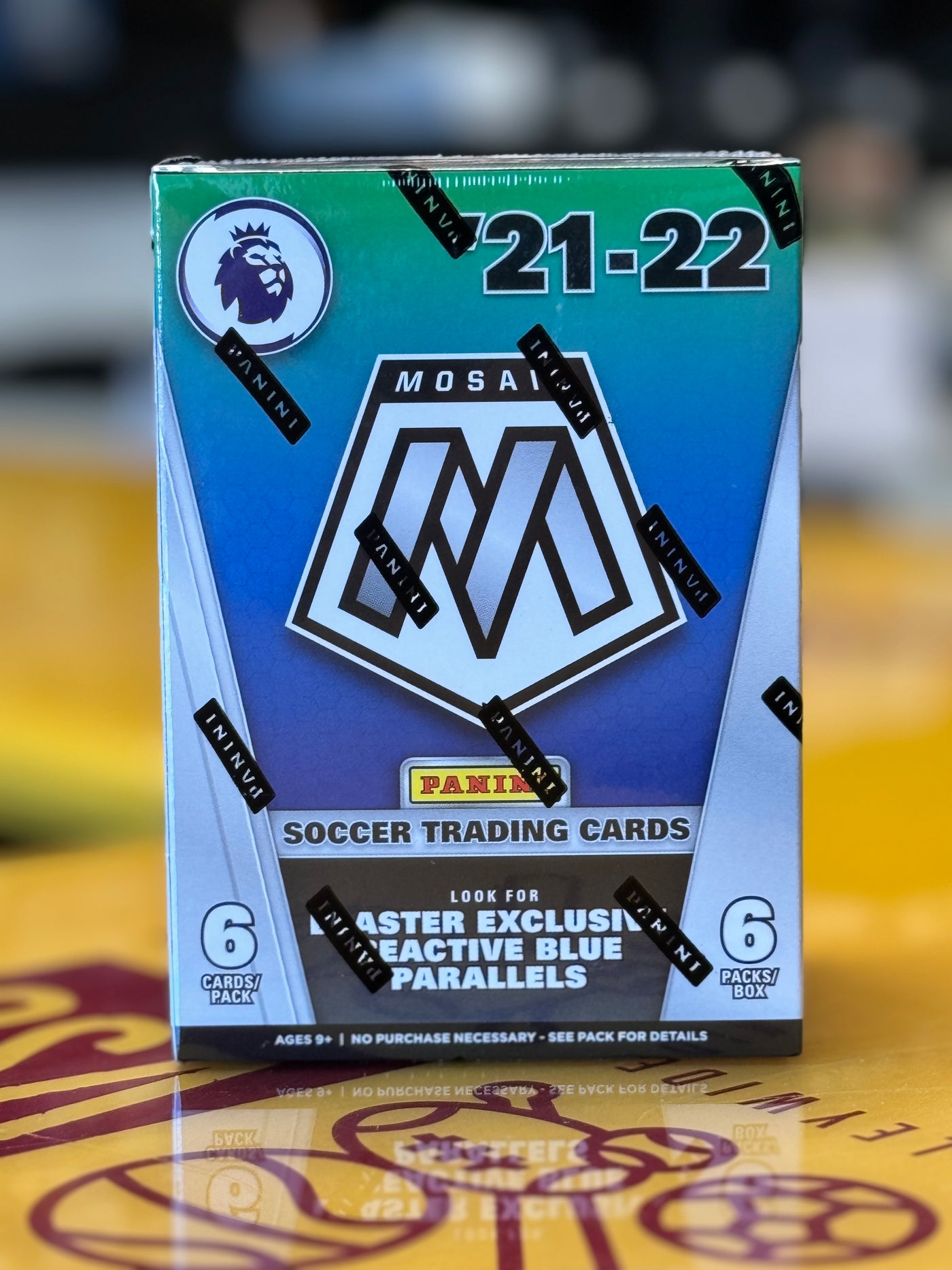 2021/22 Panini Mosaic Premier League Soccer Fanatics Blaster Box