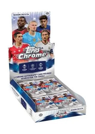 2023/24 Topps UEFA Club Competitions Chrome Soccer Hobby Box